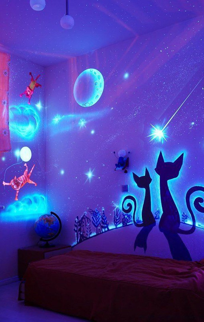 carta da parati luminescente