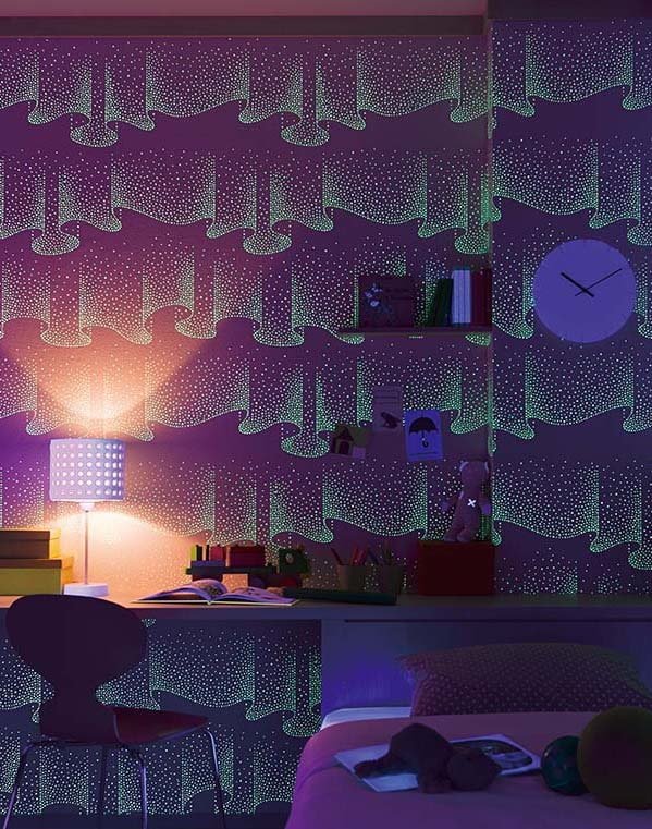 carta da parati luminescente