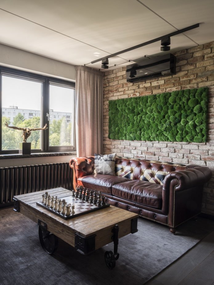 tavolino da caffè in stile loft