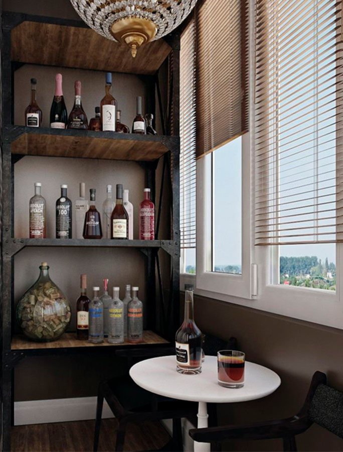 Mini bar sul balcone