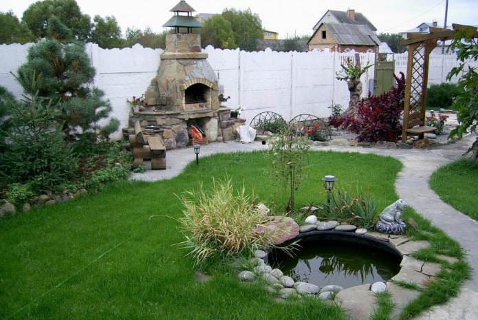 stagno decorativo sul sito