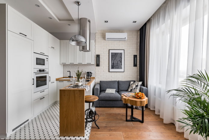 zonizzare la stanza con un soffitto a più livelli