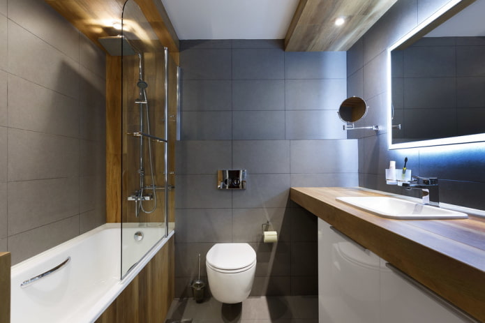 zonizzazione nell'interno del bagno