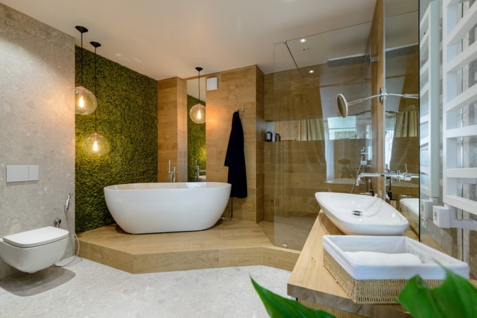 zonizzazione nell'interno del bagno