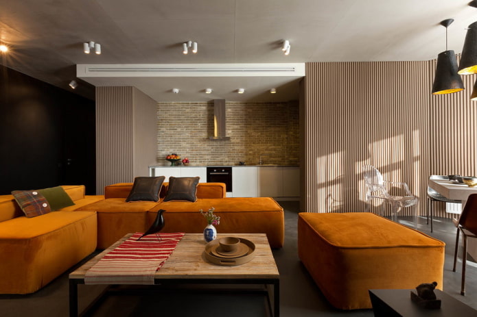 zonizzare la stanza con un soffitto a più livelli