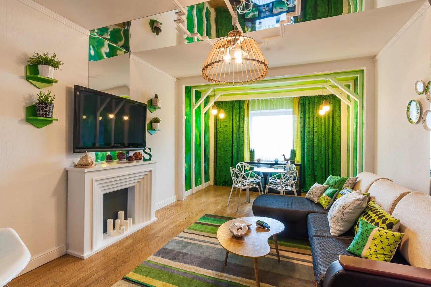 colore verde all'interno