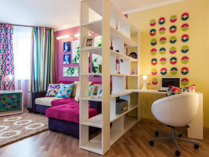 zonizzare un appartamento con il colore