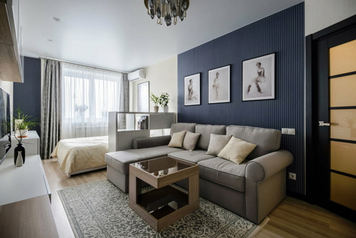 ampio monolocale con letto